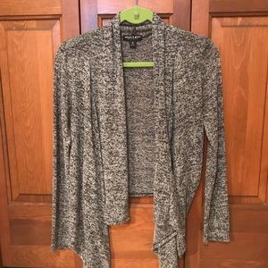 Black and White heather cardigan